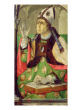 Portrait of St. Augustine, c.1475 reproduction procédé giclée par Joos van Gent
