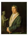 Portrait of the Sculptor Bertel Thorvaldsen, 1823 Giclee-trykk av Karl Joseph Begas