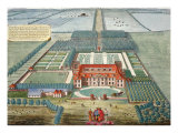 Grimsthorp in the County of Lincoln engraved by Johannes Kip Giclee Print by Leonard Knyff