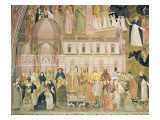 The Church Militant and Triumphant, Santa Maria del Fiore in Background, from the Spanish Chapel Giclee Print by Andrea di Bonaiuto 