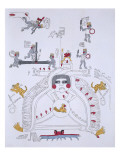 Illustration from 'Antiquities of Mexico' by Edward King Giclee Print by Agostino Aglio