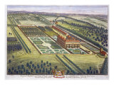 Hamstead Marshall in the county of Berkshire engraved by Johannes Kip Giclee Print by Leonard Knyff
