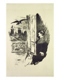 Illustration for 'The Raven', by Edgar Allen Poe, 1875 Reproduction procédé giclée par Édouard Manet