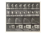 Woman Throwing a Bucket of Water, Plate 401 from 'Animal Locomotion', 1887 Giclee Print by Eadweard Muybridge