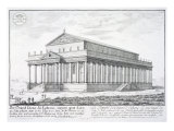 The Temple of Diana at Ephesus, Turkey, from 'Entwurf einer historischen Architektur', 1721 Giclee Print by Johann Bernhard Fischer Von Erlach