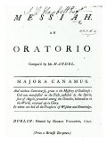 Cover of Sheet Music for Handel's Messiah, published in 1742 Giclee Print