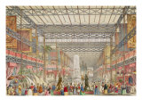 Interior of the Crystal Palace, pub. by Stannard and Dixon Giclee-trykk av Augustus Butler Interior of the Crystal Palace, pub. by Stannard and Dixon Giclee-trykk av Augustus Butler