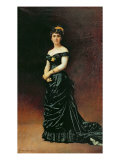 Portrait of Madame Bishoffsheim, 1877 Giclee Print by Leon Joseph Florentin Bonnat