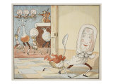 And the Dish Ran Away with the Spoon', 1882 reproduction procédé giclée par Randolph Caldecott