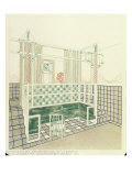 Childrens Room with Totally Washable Surfaces Giclee-trykk av Leopold Bauer