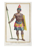 Chief of the Hondurans, 1780 Giclee Print by Pierre Duflos