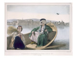 The Palace and the Fortress of Janina, seen from the lake, engraved by Thierry Brothers Giclee Print by Louis Dupre