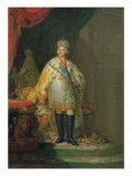 Portrait of Emperor Paul I reproduction procédé giclée par Vladimir Lukich Borovikovsky