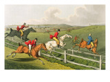 Fox Hunting, aquatinted by I. Clark, pub. by Thomas McLean, 1820 Reproduction procédé giclée par Henry Thomas Alken