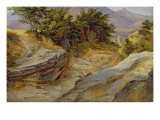 Italian Mountain Landscape, c.1824 reproduction procédé giclée par Joachim Faber