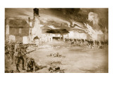 French Defeat the German Imperial Guard in a Village Which Changed Hands Four Times, 1914-19 Giclee Print by Sydney Adamson