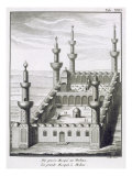 The Great Mosque at Medina, from 'Voyages en Arabie et en Autres Pays de l'Orient', engraved by Le  Giclee Print by Carsten Niebuhr