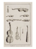 Instruments Played with a Bow, from the Encyclopedia of Denis Diderot Giclee-trykk av Robert Benard Instruments Played with a Bow, from the Encyclopedia of Denis Diderot Giclee-trykk av Robert Benard