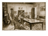 Controlling Fourteen Hundred Shell Factories: Mr Lloyd George, Minister of Munitions, at Work Giclee Print by Samuel Begg