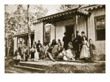 General Heintzelman Entertaining Friends at the Convalescent Camp, Alexandria, 1861-65 Giclee-trykk av Mathew Brady & Studio General Heintzelman Entertaining Friends at the Convalescent Camp, Alexandria, 1861-65 Giclee-trykk av Mathew Brady & Studio