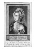 The Chevalier d'Eon, Dressed as a Woman Giclee-trykk av P. Jean Baptiste Bradel The Chevalier d'Eon, Dressed as a Woman Giclee-trykk av P. Jean Baptiste Bradel