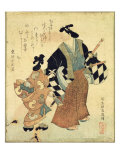 Young Couple on New Year's Day Lámina giclée por Tosa Mitsuyoshi