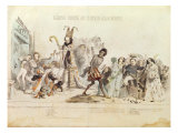 The Great Academic Competition, caricature of the Academie Francaise Giclee Print by Grandville 