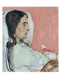 Madame Valentine Gode Darel, Ill, 1914 Giclee Print by Ferdinand Hodler