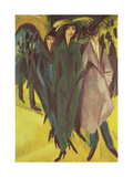 Women on the Street, 1915 Giclee Print by Ernst Ludwig Kirchner