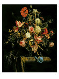Flower Still Life, 1706 Giclee Print by Jan van Huysum