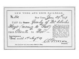 Train Pass on the New York and Erie Railroad, 29th June 1859 Giclee Print