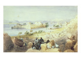 The Island of Philae, Looking Down the River Nile reproduction procédé giclée par William Henry Bartlett
