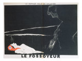 The Gravedigger, Caricature of Edouard Daladier Giclee Print by Paul Iribe