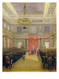 The Oath of the Successor to the Throne Alexander II Nickolaevich in the Winter Palace, 1837 Giclee Print by Grigori Grigor'evich Chernetsov
