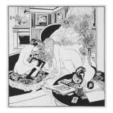 Princess Snow-White, Plate 4 from 'La Grenouillere Altruism', 1912 Giclee-trykk av Franz Von Bayros