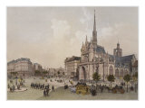 Church of St. Laurent, Paris, Illustration from 'Paris Dans Sa Splendeur' Giclee-trykk av Philippe Benoist Church of St. Laurent, Paris, Illustration from 'Paris Dans Sa Splendeur' Giclee-trykk av Philippe Benoist