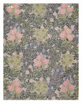 Wallpaper design with Tulips, Daisies and Honeysuckle Lámina giclée por William Morris