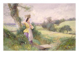 The Milkmaid, 1860 Giclee Print by Myles Birket Foster