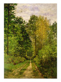 Wooded Path, 1865 Giclee Print by Claude Monet