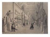 Vatican Museums, Chiaramonti Gallery and the Braccio Nuovo Gallery, Rome, Illustration Giclee Print by Felix Benoist