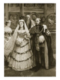 Marriage of Prince of Wales with Princess Alexandra of Denmark, St. George's Chapel,1863 Reproduction procédé giclée par Amedee Forestier