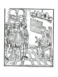 Surgeon Visits a Man with Arrow Wounds, from 'Das Buch der Cirugia' published Strasbourg, 1497 Giclee-trykk av Hieronymus Brunschwig
