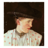 Head of a Peasant Girl, c.1880 Giclee Print by Wilhelm Maria Hubertus Leibl