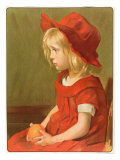 Fillette a l'Orange Giclee-trykk av Marie Louise Catherine Breslau Fillette a l'Orange Giclee-trykk av Marie Louise Catherine Breslau