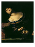 Herodias and the Head of St. John the Baptist Giclee Print by Francesco Del Cairo