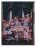 Last Supper, from a Facsimile of the Breviary of King Philip Ii of Spain, 1569 Giclee Print by Julian Fuente del Saz