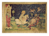 The Beast is Thrown into the Lake of Sulphur, from 'The Apocalypse of Angers', 1373-87 reproduction procédé giclée par Nicolas Bataille
