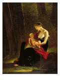 The Happy Mother Giclee Print by Constance Marie Mayer-lamartiniere