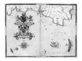 Map No.4 Showing the route of the Armada fleet, engraved by Augustine Ryther; 1588 Giclee Print by Robert Adams