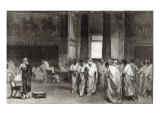 Appius Claudius Persuading the Senate to reject Pyrrhus' offer of Peace, from 'Leisure Hour', 1891 Lámina giclée por Cesare Maccari Appius Claudius Persuading the Senate to reject Pyrrhus' offer of Peace, from 'Leisure Hour', 1891 Lámina giclée por Cesare Maccari